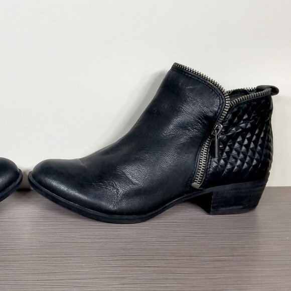 Lucky Brand Bartalino Bootie, Black Leather, Womens Size 8 M / 38 - Picture 9 of 11